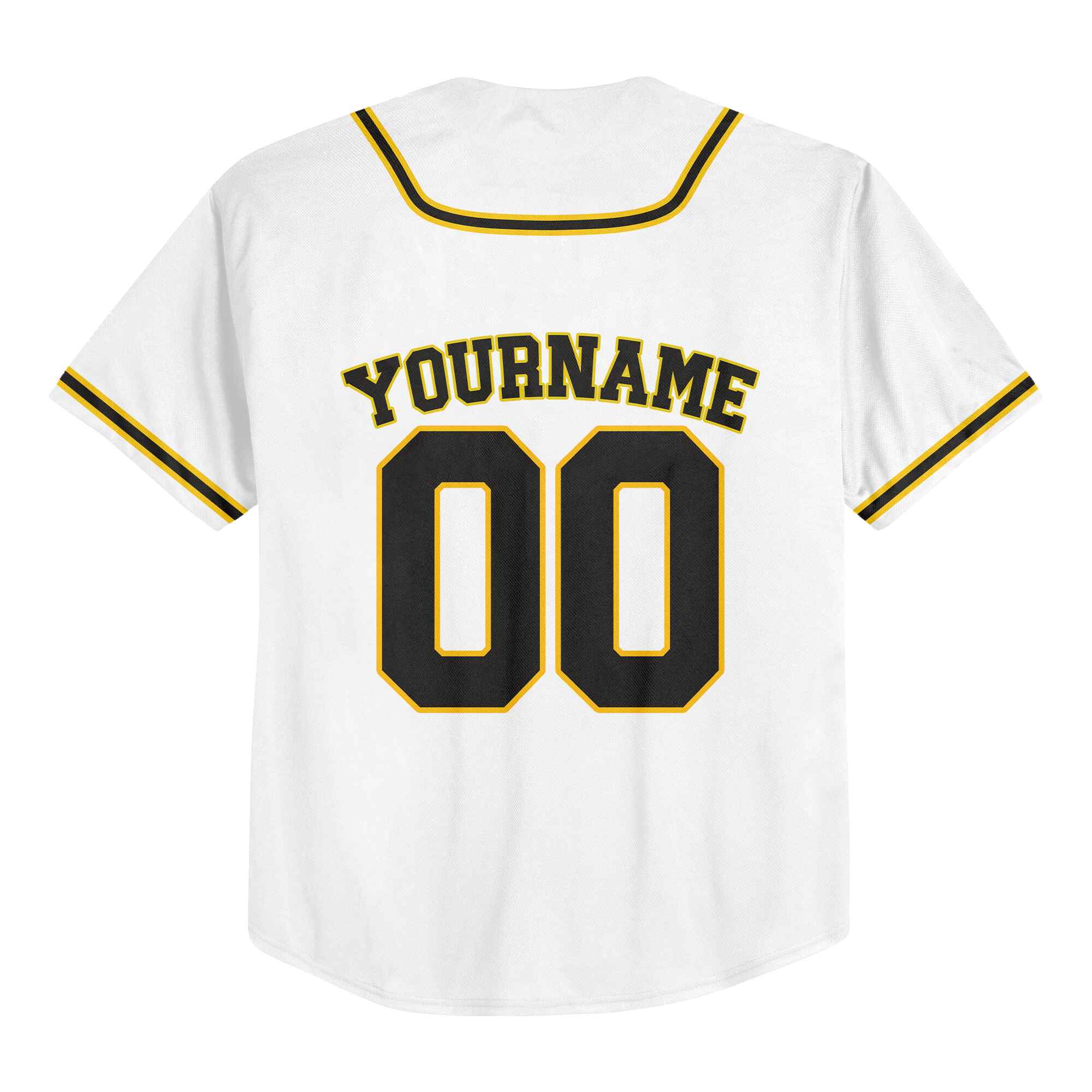Custom White Black-Old Gold Authentic Baseball Jersey