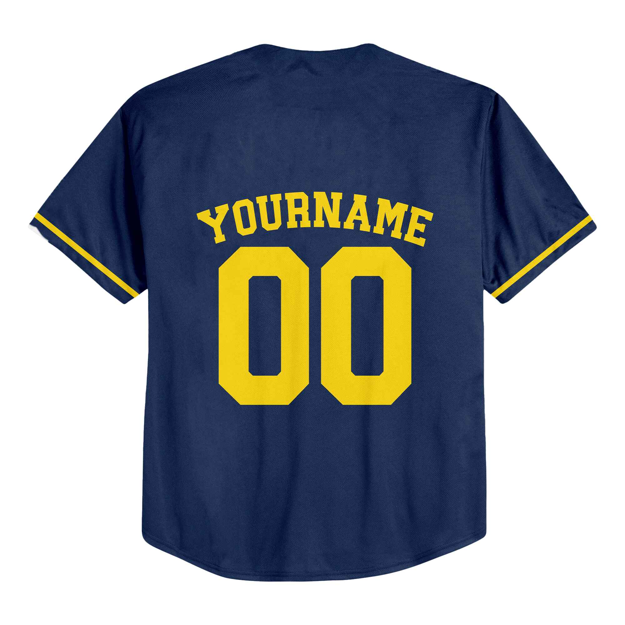 Custom Navy Gold Authentic Baseball Jersey