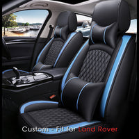 Thumbnail for 2 Car Seat Covers Full Set, Custom-Fit For Car, Waterproof Leather Front Rear Seat Automotive Protection Cushions, Car Accessories WALR211