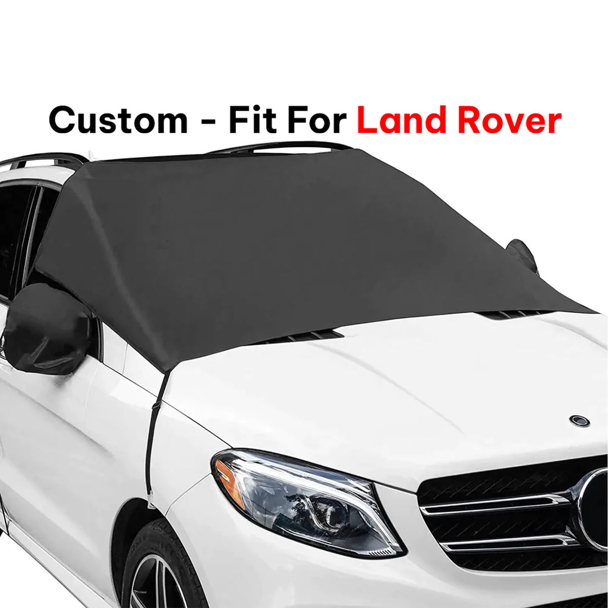 Car Windshield Snow Cover, Custom-Fit For Car, Large Windshield Cover for Ice and Snow Frost with Removable Mirror Cover Protector, Wiper Front Window Protects Windproof UV Sunshade Cover WALR235