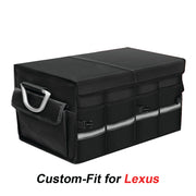 Big Trunk Organizer, Custom-Fit For Car, Cargo Organizer SUV Trunk Storage Waterproof Collapsible Durable Multi Compartments WaFJ253