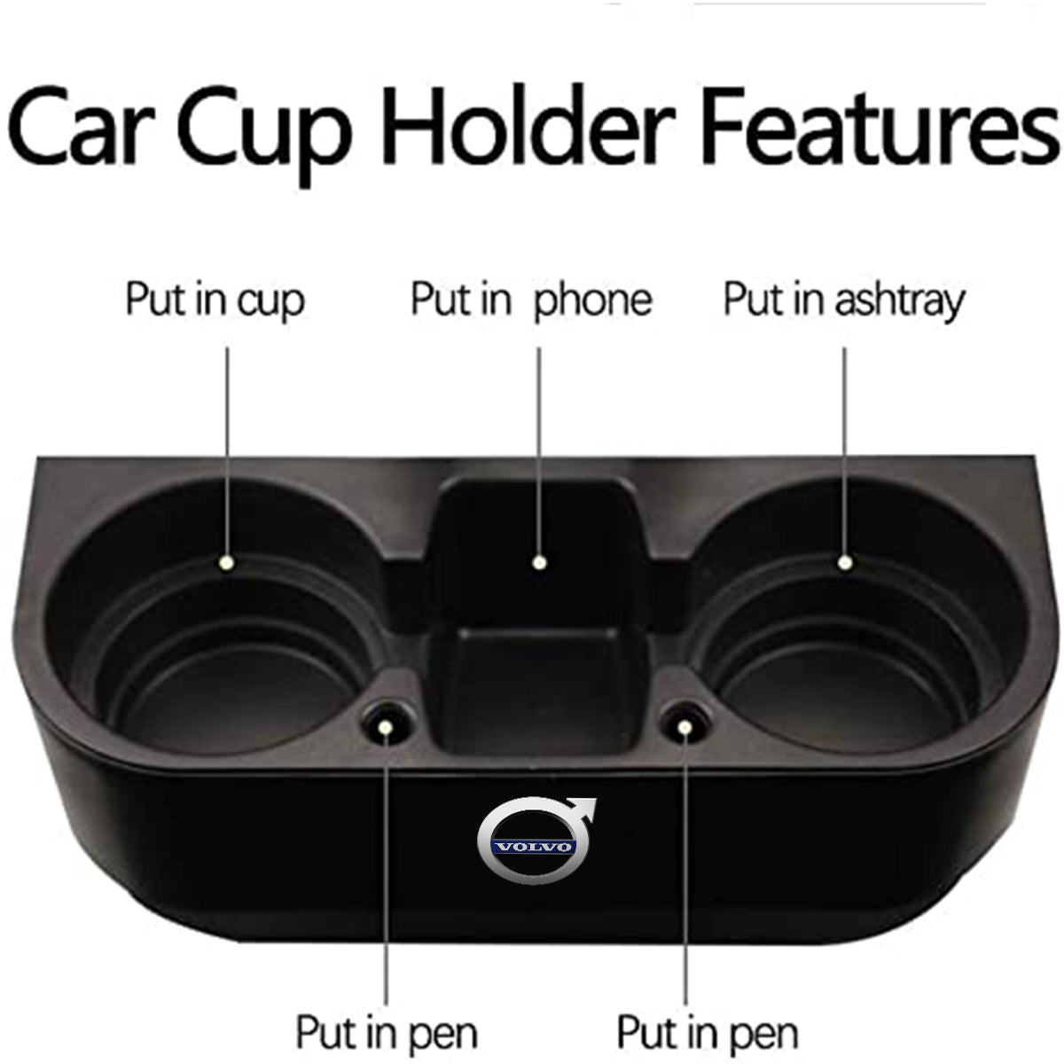 Cup Holder Portable Multifunction Vehicle Seat Cup Cell Phone Drinks Holder Box Car Interior Organizer, Custom Logo For Your Car, Car Accessories MY11995