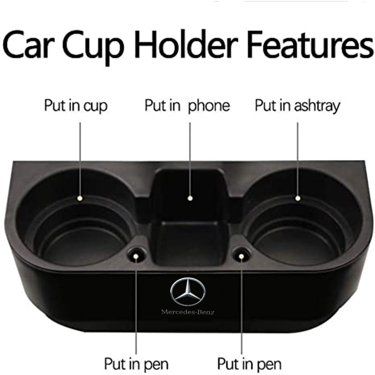 Cup Holder Portable Multifunction Vehicle Seat Cup Cell Phone Drinks Holder Box Car Interior Organizer, Custom Logo For Your Cars, Car Accessories MB11995