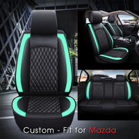 Thumbnail for 2 Car Seat Covers Full Set, Custom-Fit For Car, Waterproof Leather Front Rear Seat Automotive Protection Cushions, Car Accessories WAMA211