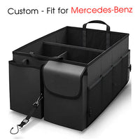 Thumbnail for Car Trunk Organizer - Collapsible, Custom fit for All Cars, Multi-Compartment Automotive SUV Car Organizer for Storage w/ Adjustable Straps - Car Accessories for Women and Men MB12993