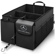 Car Trunk Organizer - Collapsible, Custom fit for All Cars, Multi-Compartment Automotive SUV Car Organizer for Storage w/ Adjustable Straps - Car Accessories for Women and Men MB12993