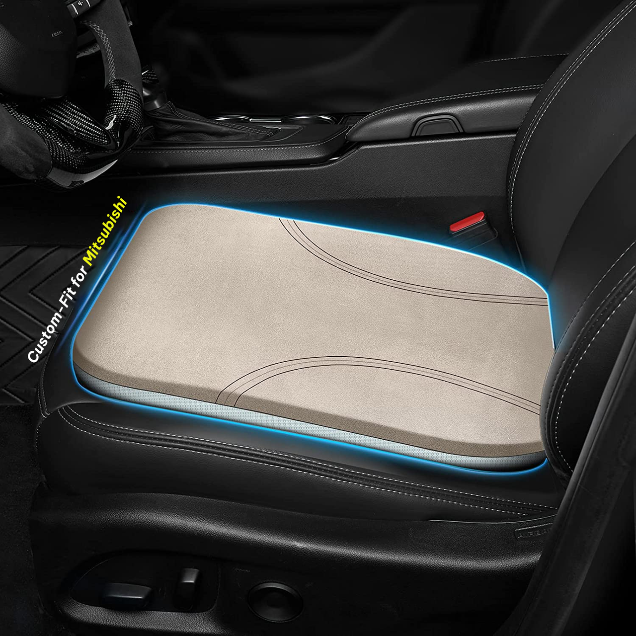 Car Seat Cushion, Custom Fit For Car, Car Memory Foam Seat Cushion, Heightening Seat Cushion, Seat Cushion for Car and Office Chair WANS224