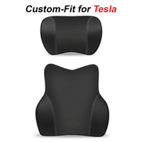 Thumbnail for Car Headrest Neck Pillow and Lumbar Support Back Cushion Kit, Custom Fit For Your Cars, Memory Foam Erognomic, Car Accessories TS13992