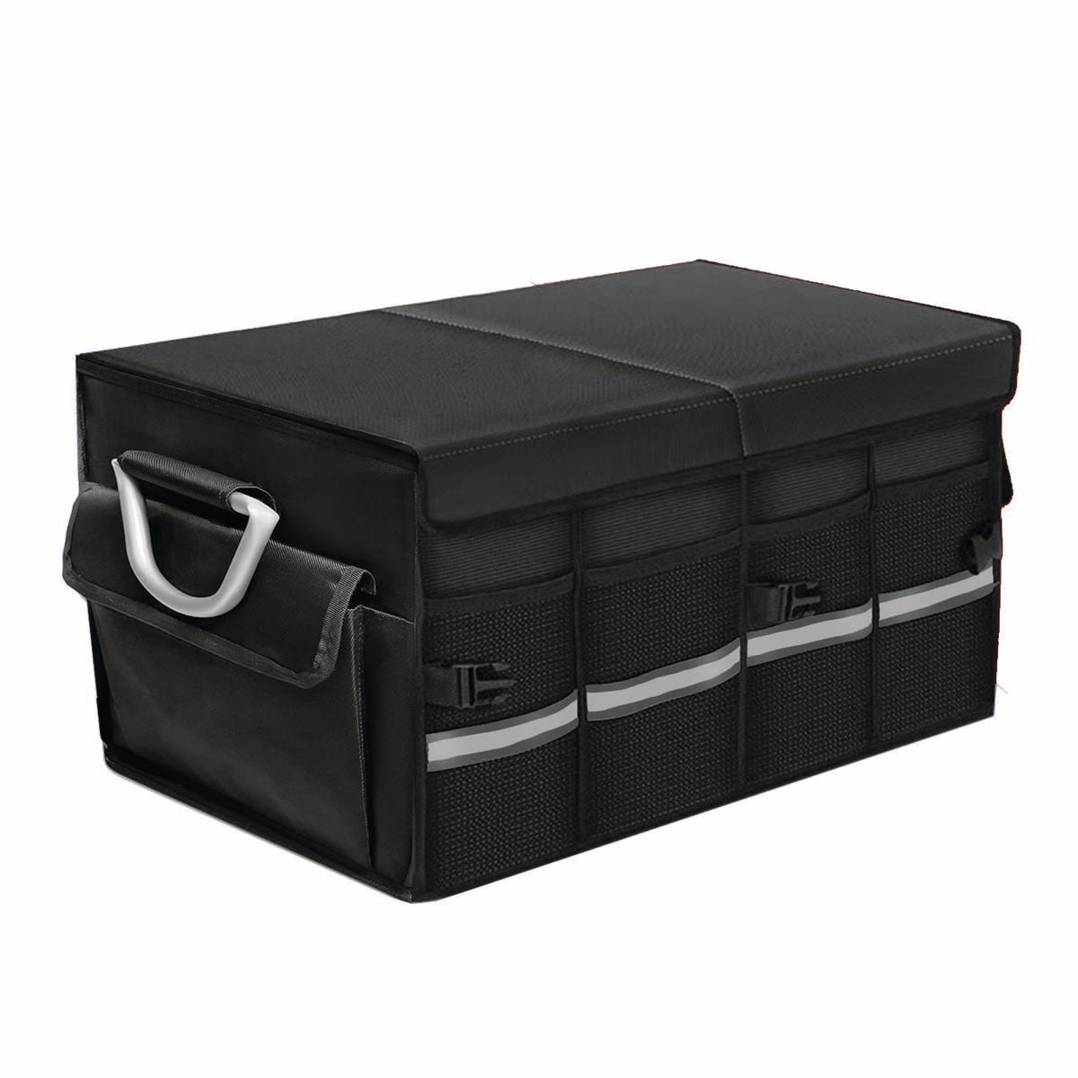 Big Trunk Organizer, Cargo Organizer SUV Trunk Storage Waterproof Collapsible Durable Multi Compartments MS12994