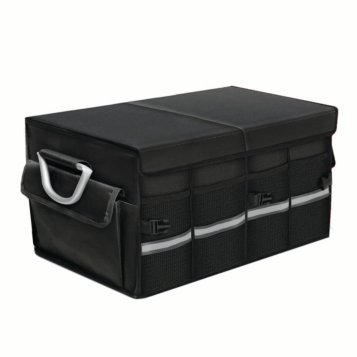 Big Trunk Organizer, Cargo Organizer SUV Trunk Storage Waterproof Collapsible Durable Multi Compartments RL12994