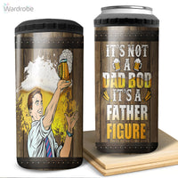 Thumbnail for It's Not A Dad Bod, Father Figure Tumbler 4 in 1 Can Cooler 16Oz Tumbler Cup Bottle Cooler