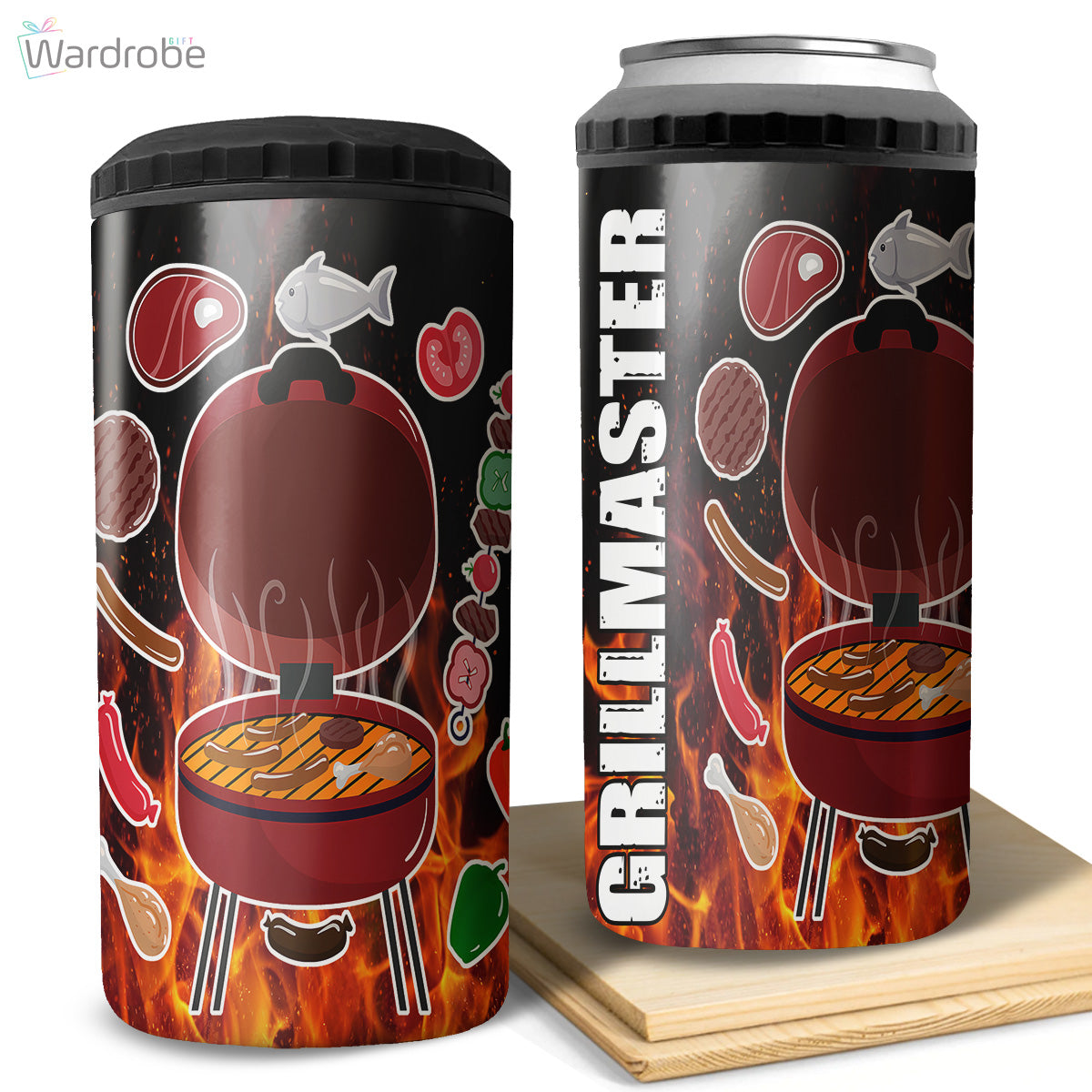 The Grillfather Tumbler 4 in 1 Can Cooler 16Oz Tumbler Cup Bottle Cooler