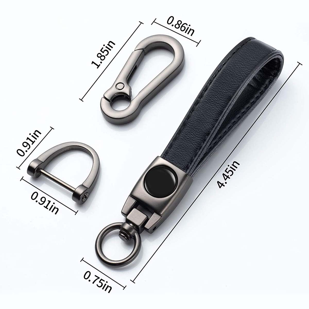 Leather Car Keychain, Custom Fit For Your Cars, Key Chain Keyring Family Present for Man and Woman, Car Accessories FD15986