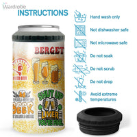 Thumbnail for Berget Arian A Day Without Beer Funny Beer Tumbler 4 in 1 Can Cooler 16Oz Tumbler Cup Bottle Cooler