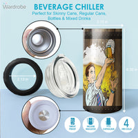Thumbnail for It's Not A Dad Bod, Father Figure Tumbler 4 in 1 Can Cooler 16Oz Tumbler Cup Bottle Cooler