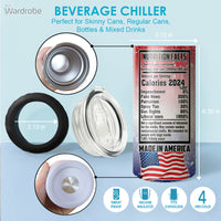 Thumbnail for Love Trump 2024 Tumbler 4 in 1 Can Cooler 16Oz Tumbler Cup Bottle Cooler