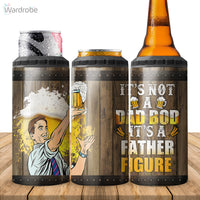 Thumbnail for It's Not A Dad Bod, Father Figure Tumbler 4 in 1 Can Cooler 16Oz Tumbler Cup Bottle Cooler