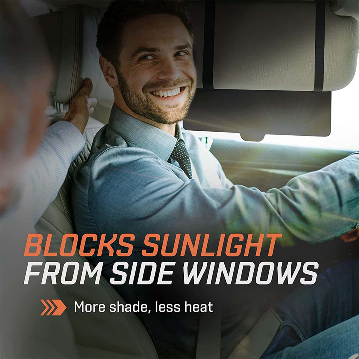 Polarized Sun Visor Sunshade Extender for Car with Polycarbonate Lens, Custom fit for Car, Anti-Glare Car Sun Visor Protects from Sun Glare WAKO255