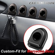 Car Mini Black Hook for Mask Car Hooks for Dashboard Backseat Car Hanger Organizer Storage Hooks for Keys Purse Earphone Charging Cable Adhesive Hooks Wall Hanging Hooks - Set of 4