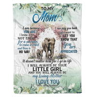 Thumbnail for Personalized Custom Name To My Mom I Will Always Be Your Gift From Daughter Fleece Blanket Gift For Mom Mother