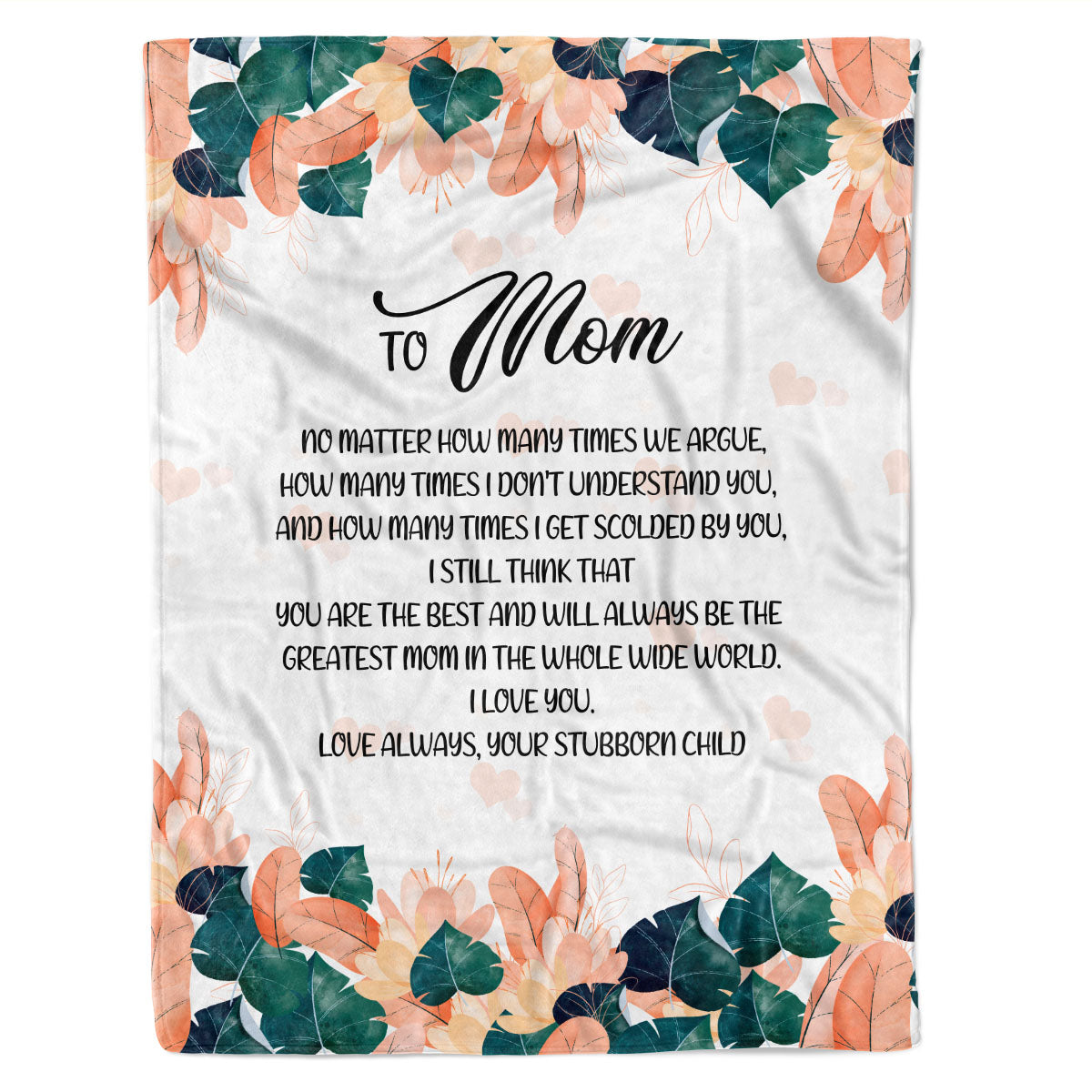 To Mom No Matter How Many Times We Argue Fleece Sherpa Blanket Gift For Mom Mother