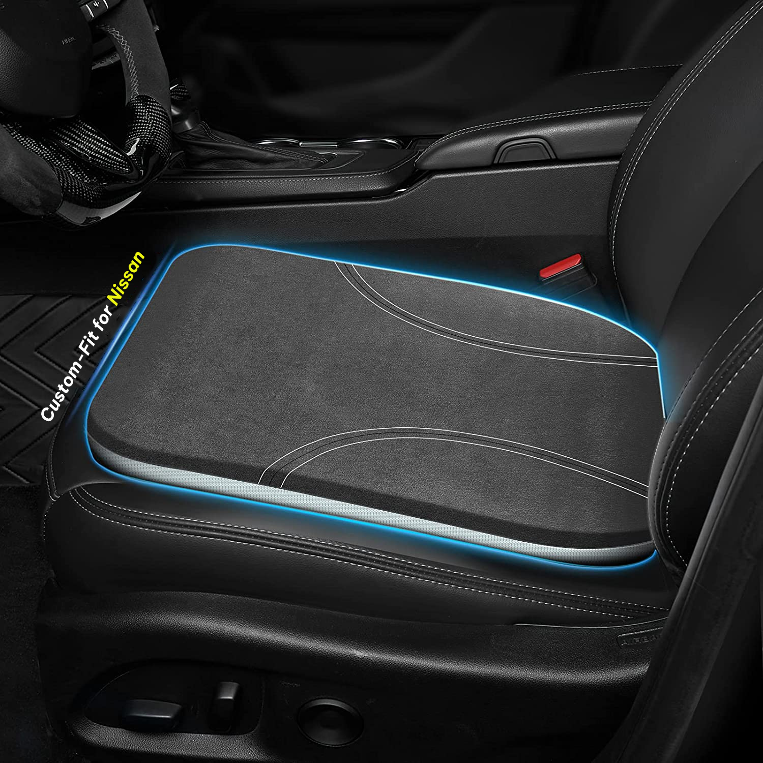 Car Seat Cushion, Custom Fit For Car, Car Memory Foam Seat Cushion, Heightening Seat Cushion, Seat Cushion for Car and Office Chair WAPU224
