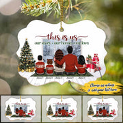 This Is Us Our Story Our Home Our Love Personalized Custom Name Aluminum Ornaments Gift For Christmas