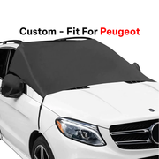 Car Windshield Snow Cover, Custom-Fit For Car, Large Windshield Cover for Ice and Snow Frost with Removable Mirror Cover Protector, Wiper Front Window Protects Windproof UV Sunshade Cover WAPE235
