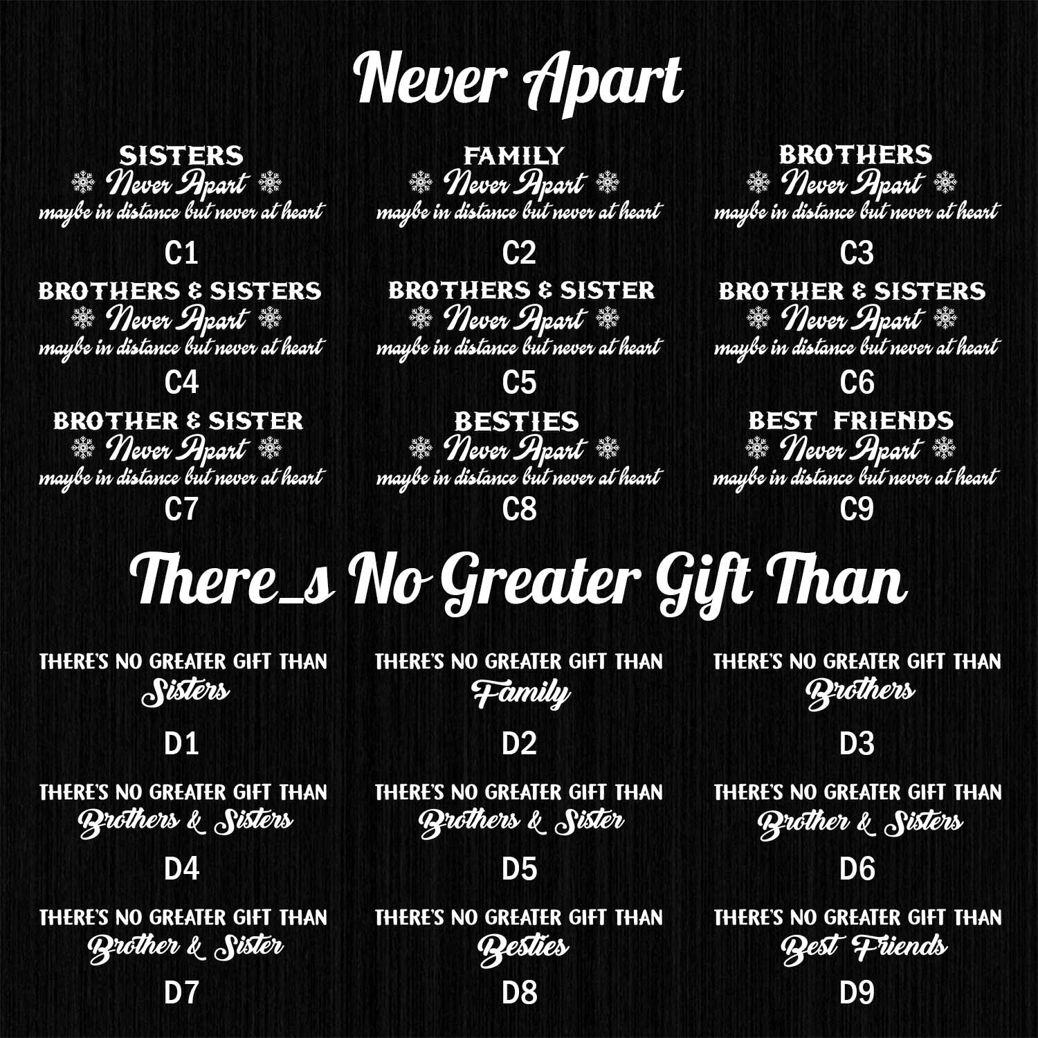 There's No Greater Gift Than Brothers & Sisters Personalized Custom Name Aluminum Ornaments Gift For Christmas