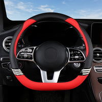 Thumbnail for Car Steering Wheel Cover 2024 Update Version, Custom Fit For Your Cars, Premium Leather Car Steering Wheel Cover with Logo, Car Accessories