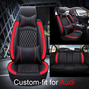 2 Car Seat Covers Full Set, Custom-Fit For Car, Waterproof Leather Front Rear Seat Automotive Protection Cushions, Car Accessories WARA211