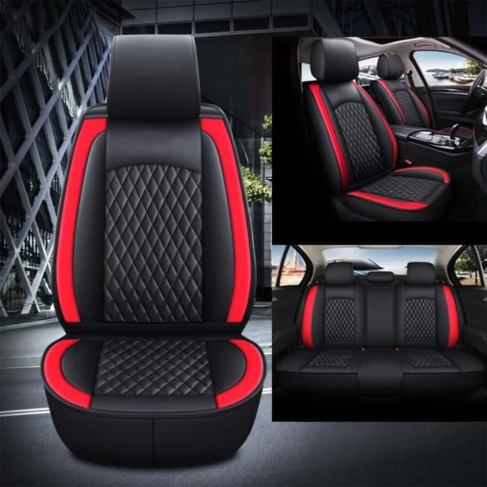 2 Car Seat Covers Full Set, Custom-Fit For Car, Waterproof Leather Front Rear Seat Automotive Protection Cushions, Car Accessories WAHY211