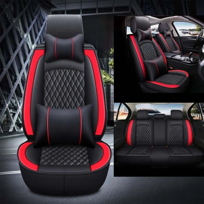 2 Car Seat Covers Full Set, Custom-Fit For Car, Waterproof Leather Front Rear Seat Automotive Protection Cushions, Car Accessories WAHY211