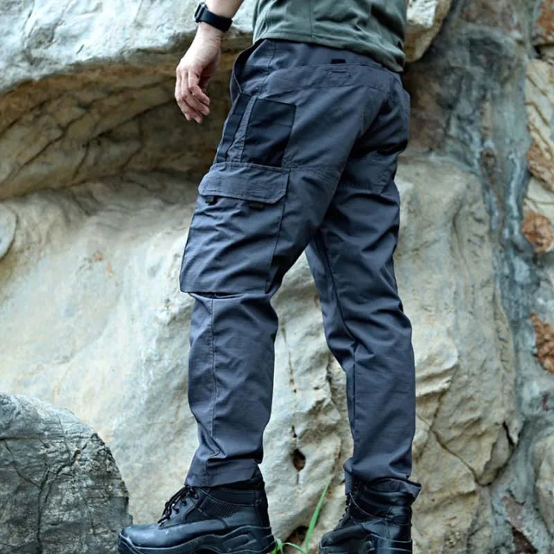 Men's Tactical Cargo Pants – Multi-Pocket Outdoor Utility Trousers for Hiking, Camping & Field Activities
