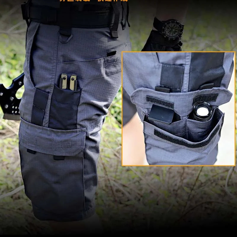 Men's Tactical Cargo Pants – Multi-Pocket Outdoor Utility Trousers for Hiking, Camping & Field Activities
