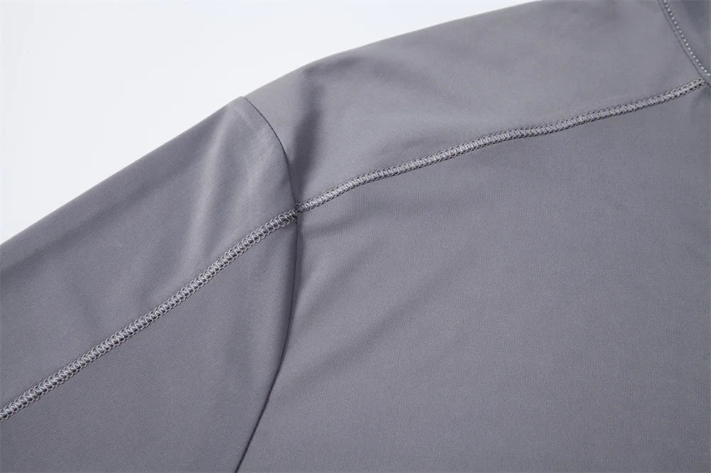Men's UV Protection Half-Zip Long Sleeve Shirt – Quick-Dry Breathable Outdoor Performance Top