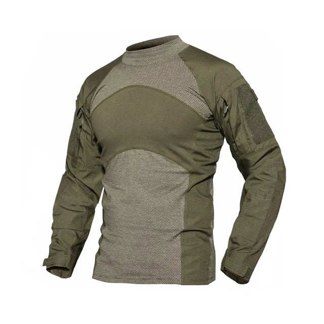 Men’s Long Sleeve Tactical T-Shirt – Camouflage Outdoor Performance Top