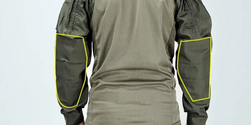 Men's Tactical Combat Shirt – Long Sleeve Outdoor Training & Field Performance Top