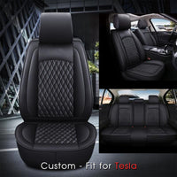 Thumbnail for 2 Car Seat Covers Full Set, Custom-Fit For Car, Waterproof Leather Front Rear Seat Automotive Protection Cushions, Car Accessories WATY211