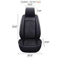 Thumbnail for 2 Car Seat Covers Full Set, Custom-Fit For Car, Waterproof Leather Front Rear Seat Automotive Protection Cushions, Car Accessories WATY211