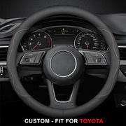 Steering Wheel Cover for Men and Women, Custom Logo For Cars, Leather Steering Wheel Cover, Universal Steering Wheel Cover for Cars, Vehicles, SUVs
