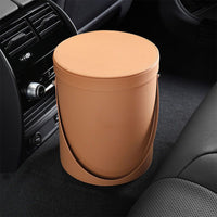 Thumbnail for Storage Box Trash Can, Custom Logo For Your Cars, Portable Collapsible Car Trash Can, Leather Waterproof Small Mini Car Garbage Can Waste Basket, Car Accessories FT15989