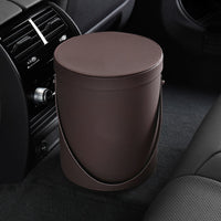 Thumbnail for Storage Box Trash Can, Custom Fit For Your Cars, Portable Collapsible Car Trash Can, Leather Waterproof Small Mini Car Garbage Can Waste Basket, Car Accessories CA15989