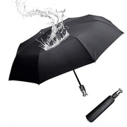 Umbrella for All Cars, 10 Ribs Umbrella Windproof Automatic Folding Umbrella, One-handed use, Rain and Sun Protection, Car Accessories FJ13993