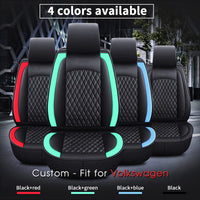 Thumbnail for 2 Car Seat Covers Full Set, Custom-Fit For Car, Waterproof Leather Front Rear Seat Automotive Protection Cushions, Car Accessories WAMY211