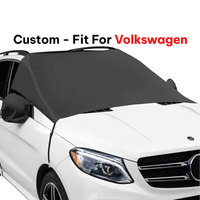 Thumbnail for Car Windshield Snow Cover, Custom-Fit For Car, Large Windshield Cover for Ice and Snow Frost with Removable Mirror Cover Protector, Wiper Front Window Protects Windproof UV Sunshade Cover WAMY235