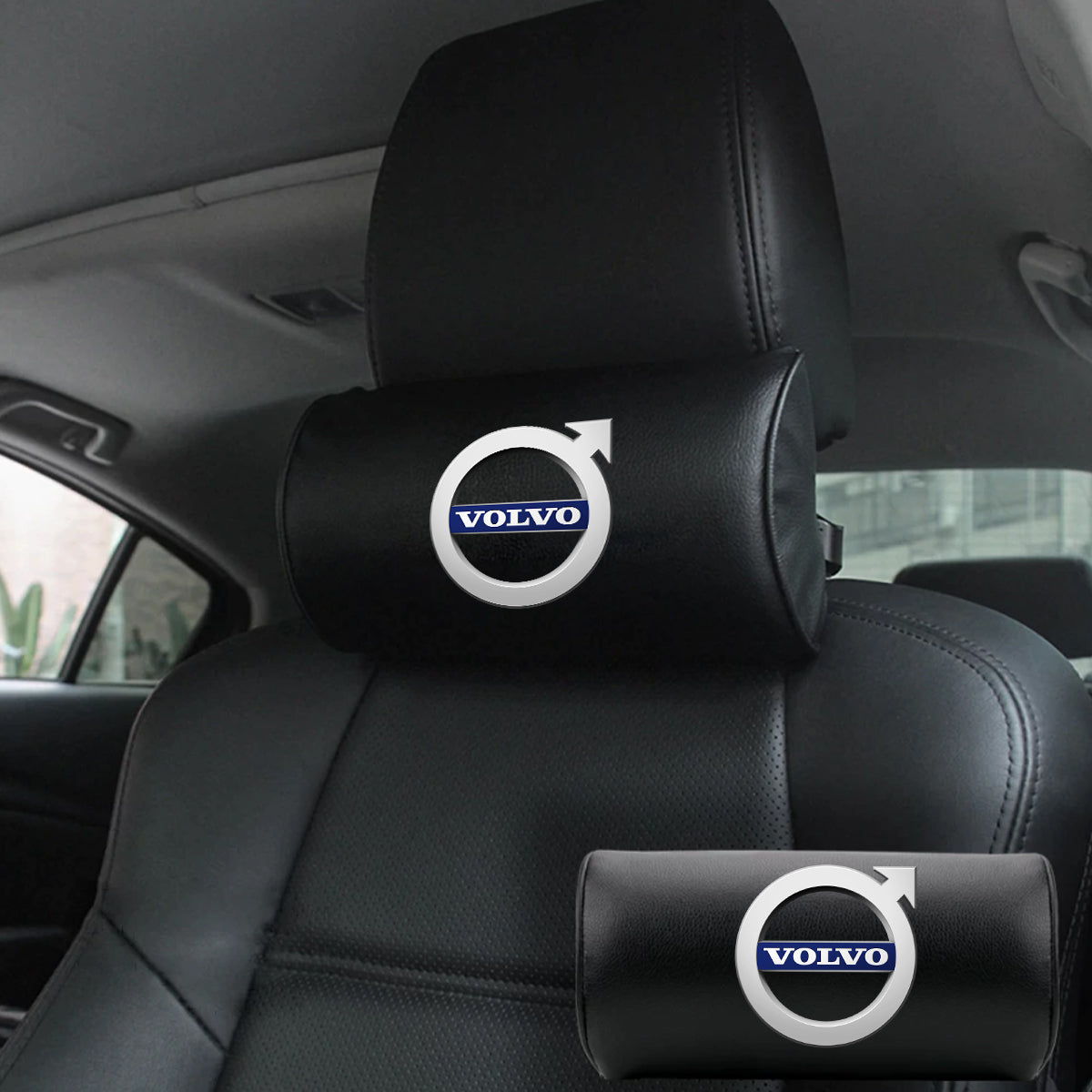 Custom Logo Neck Pillow, Car Seat Headrest Neck Rest Cushion for Driving Seat Auto Head Rest Neck Support