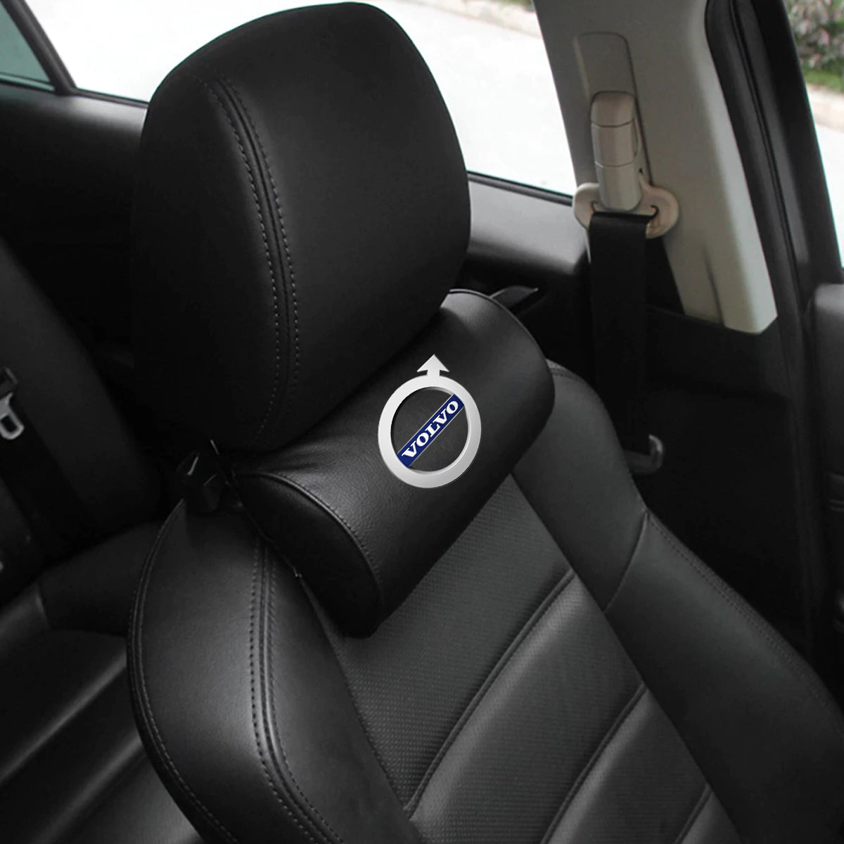 Custom Logo Neck Pillow, Car Seat Headrest Neck Rest Cushion for Driving Seat Auto Head Rest Neck Support