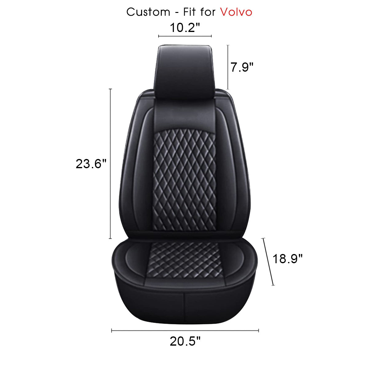 2 Car Seat Covers Full Set, Custom-Fit For Car, Waterproof Leather Front Rear Seat Automotive Protection Cushions, Car Accessories WAOV211