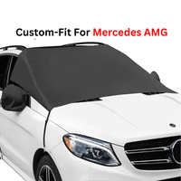 Thumbnail for Car Windshield Snow Cover, Custom-Fit For Car, Large Windshield Cover for Ice and Snow Frost with Removable Mirror Cover Protector, Wiper Front Window Protects Windproof UV Sunshade Cover WALM235